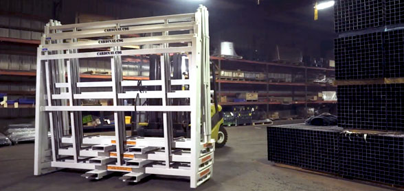Returnable Shipping Racking Being Loaded